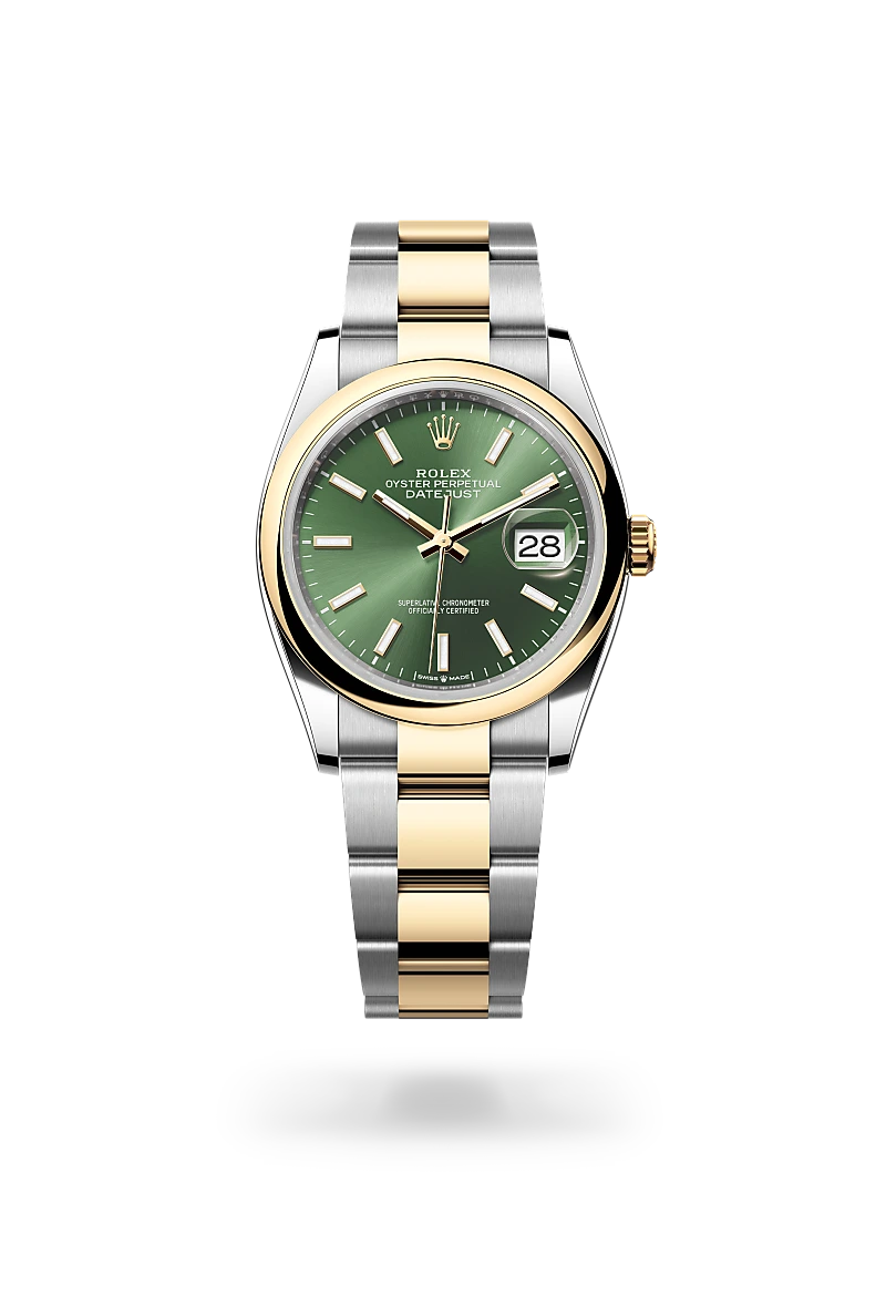 Rolex Datejust 36 Oyster, 36 mm, Oystersteel and yellow gold