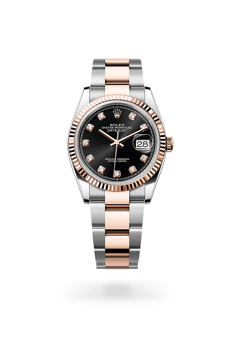 Rolex Datejust 36 Oyster, 36 mm, Oystersteel and Everose gold