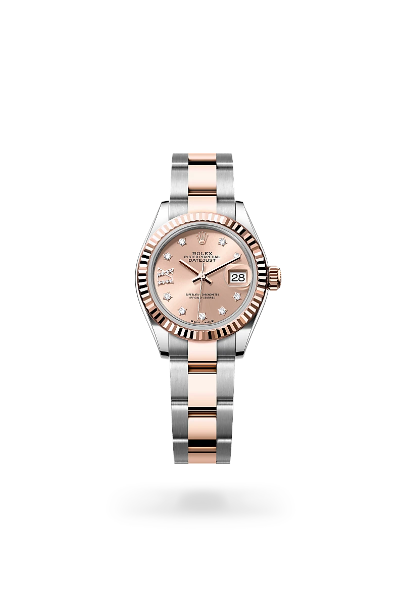 Rolex Lady-Datejust Oyster, 28 mm, Oystersteel and Everose gold