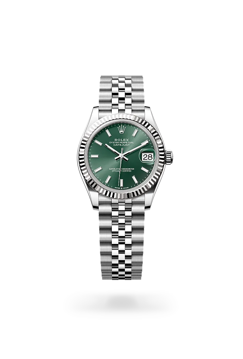 Rolex Datejust 31 Oyster, 31 mm, Oystersteel and white gold