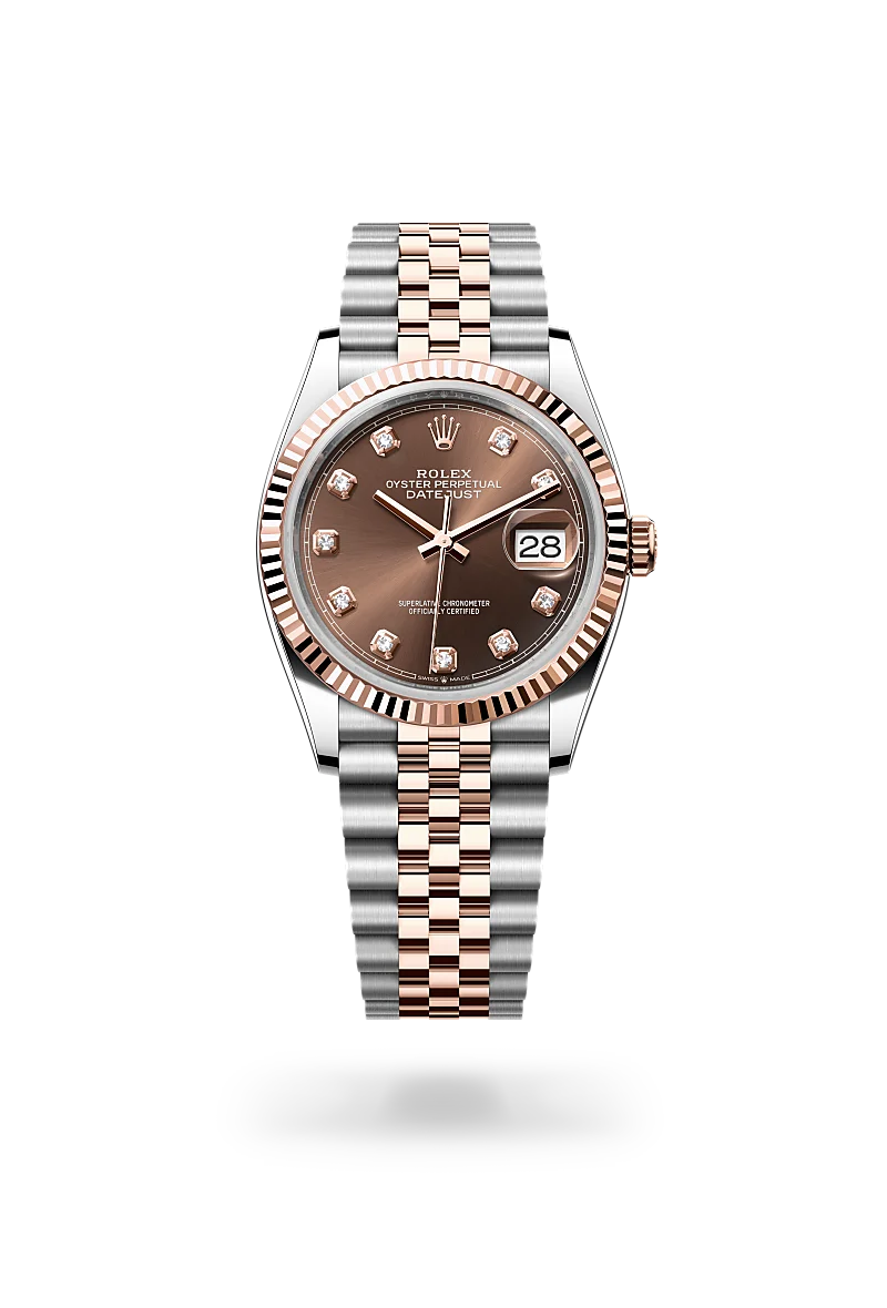 Rolex Datejust 36 Oyster, 36 mm, Oystersteel and Everose gold
