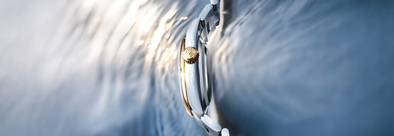 A 2026 Rolex watch against water