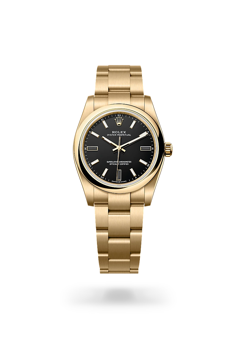Rolex Oyster Perpetual 34 Oyster, 34 mm, yellow gold
