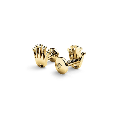 18 ct yellow gold Crown cufflinks
